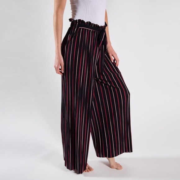 Striped wide leg pants - Picture 1 of 3
